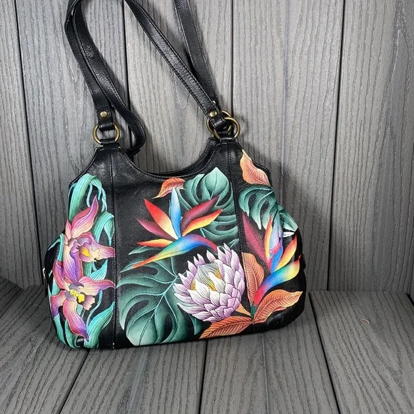 Anuschka Triple Compartment Satchel - 469 2003-3 / SKU: 469-JRD
